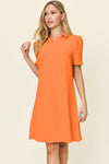 Textured Collared Neck Dress