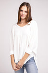 3/4 Length Textured Top