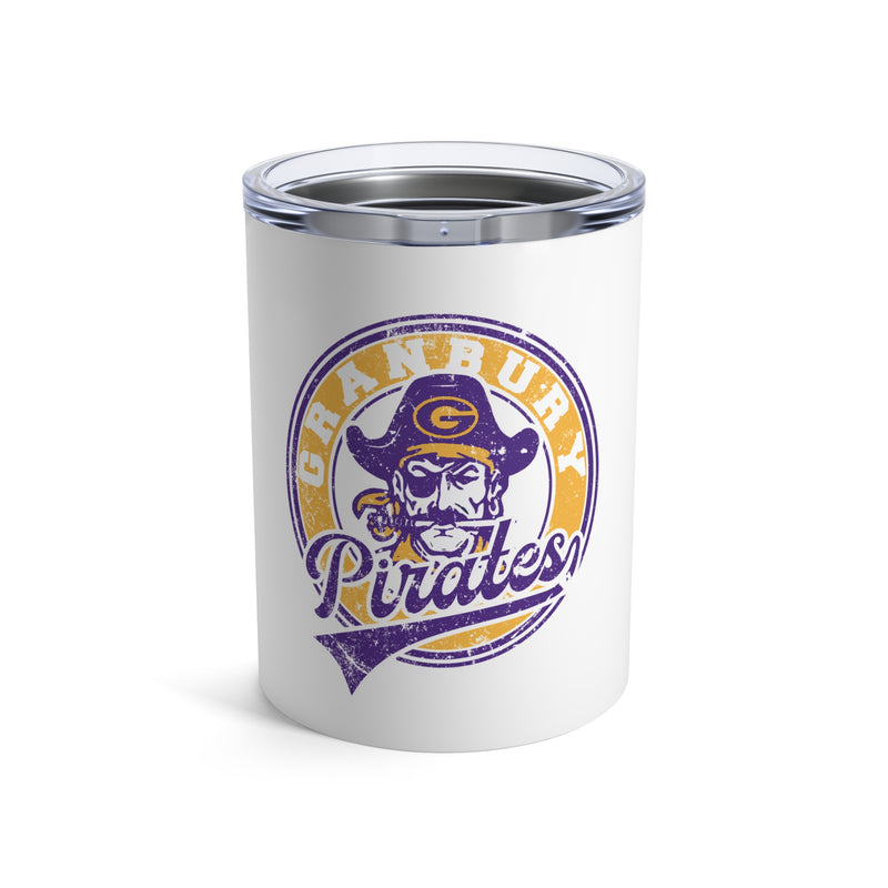 Granbury Pirates Vintage Mascot 10oz Tumbler