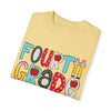 FOURTH GRADE School Font Comfort Colors Tee