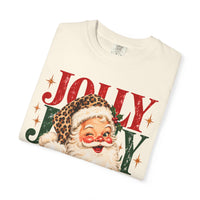 Leopard Jolly Santa Comfort Colors T-shirt