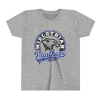 YOUTH Midlothian Panthers Vintage Mascot Bella Canvas T-Shirt