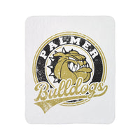 Palmer Bulldogs Vintage Mascot Sherpa Blanket