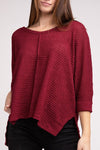 3/4 Length Textured Top