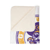Granbury Pirates Vintage Mascots Sherpa Blanket in White