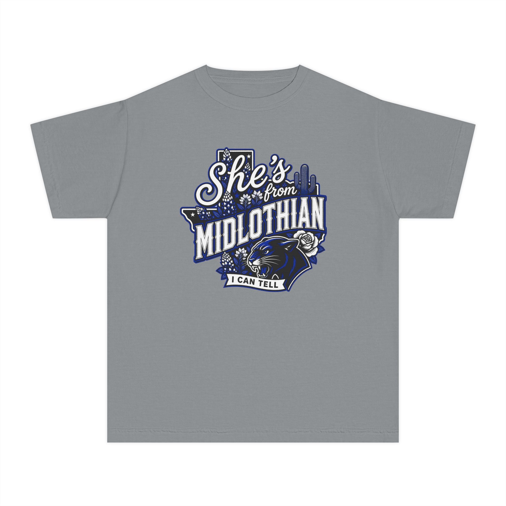 YOUTH She's From Midlothian Comfort Colors T-shirt