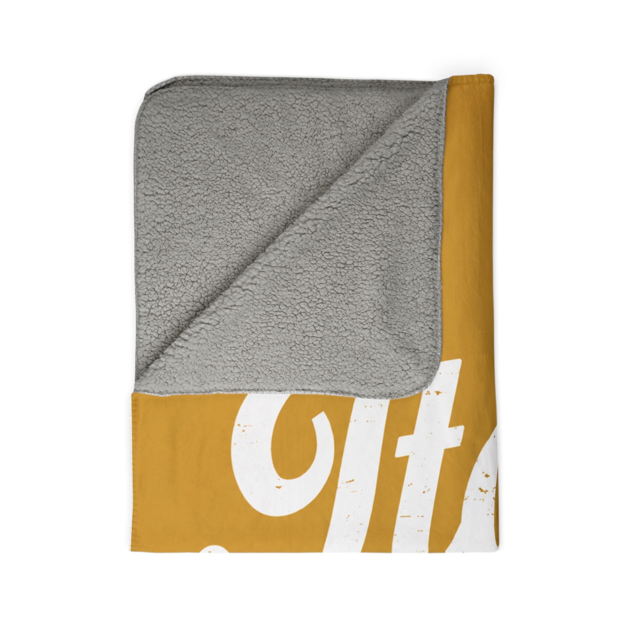 Italy Script Sherpa Blanket