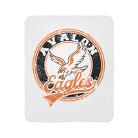 Avalon Eagles Vintage Mascots Sherpa Blanket