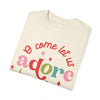 Oh Come Let Us Adore Him Comfort Colors Tee