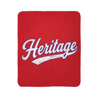 Heritage Script Sherpa Blanket