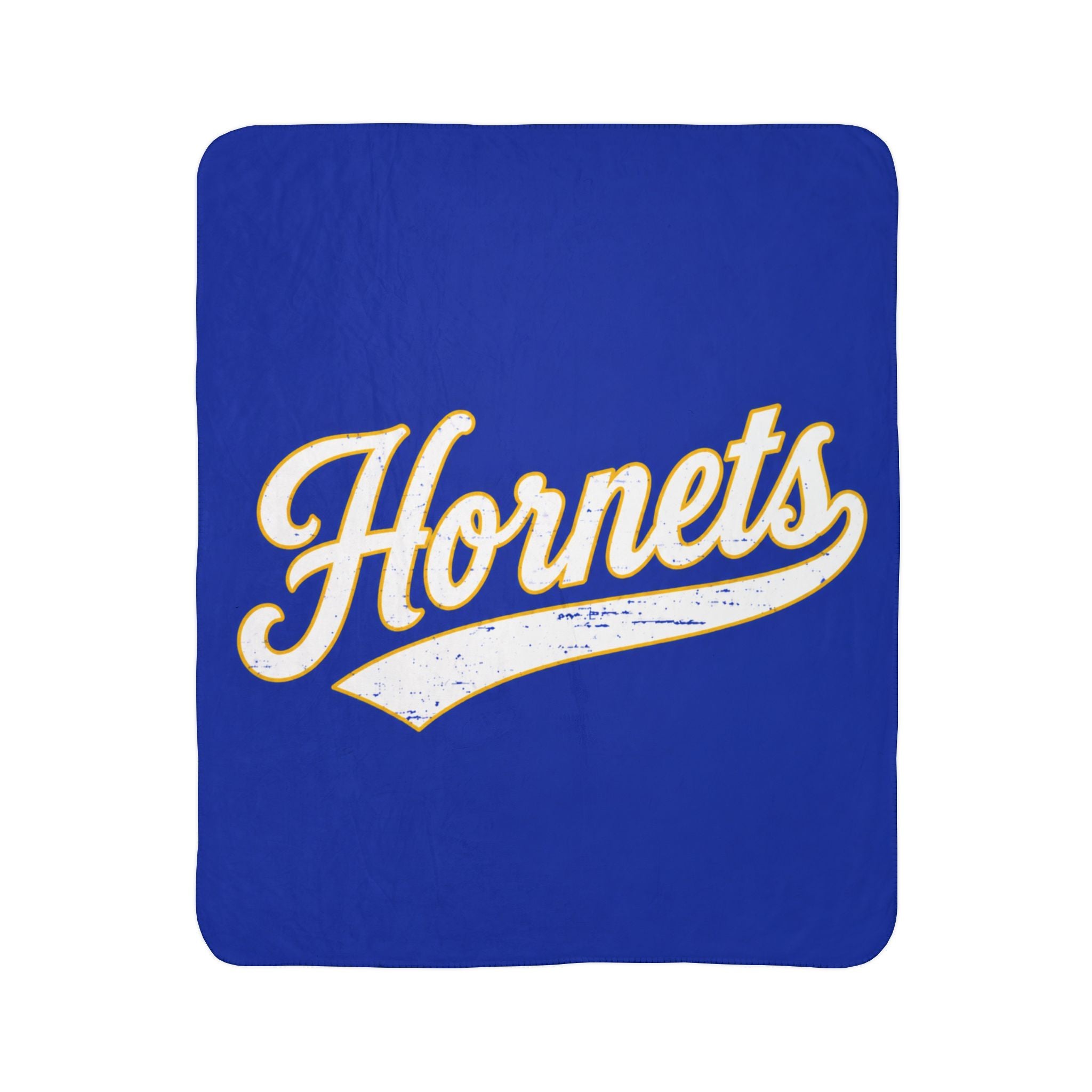 Hornets Script Sherpa Blanket