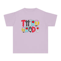 YOUTH Third Grade School Font Comfort Colors Tee