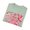 Pink Boho Christmas Collage Comfort Colors Tee