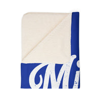 Midlo Script Sherpa Blanket