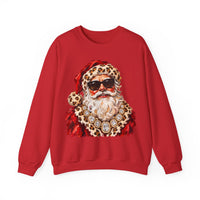 Leopard Glam Santa Sweatshirt