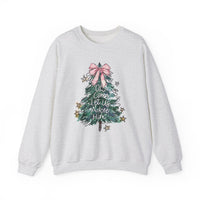Oh Come Let Us Adore Him Christmas Tree Sweatshirt