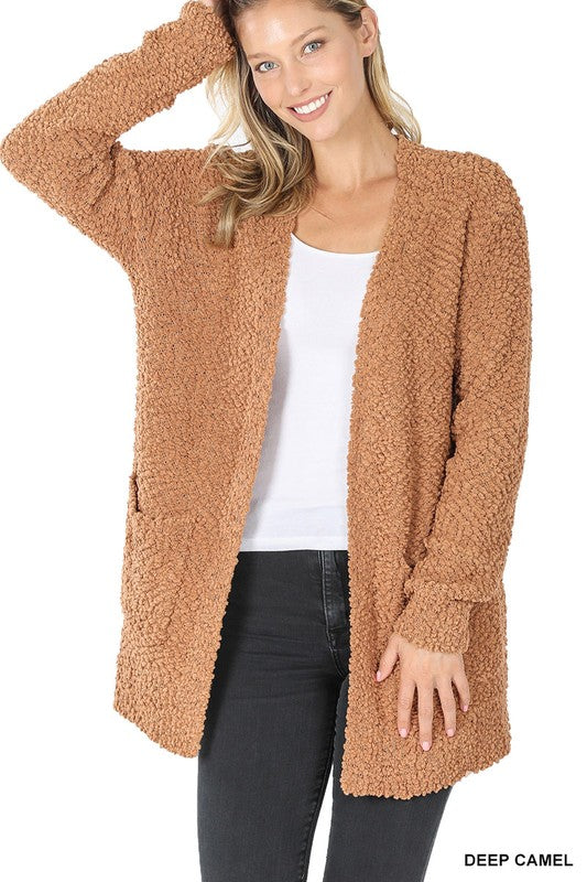 Long Sleeve Popcorn Cardigan