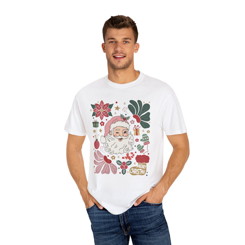 Boho Christmas Collage Comfort Colors Tee
