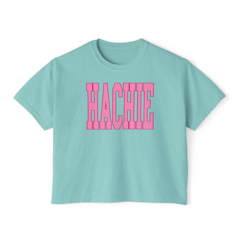 Pink Hachie Boxy Tee