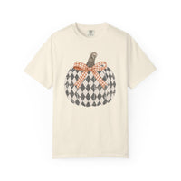 Checkered Pumpkin Comfort Colors T-shirt