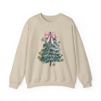 Oh Come Let Us Adore Him Christmas Tree Sweatshirt