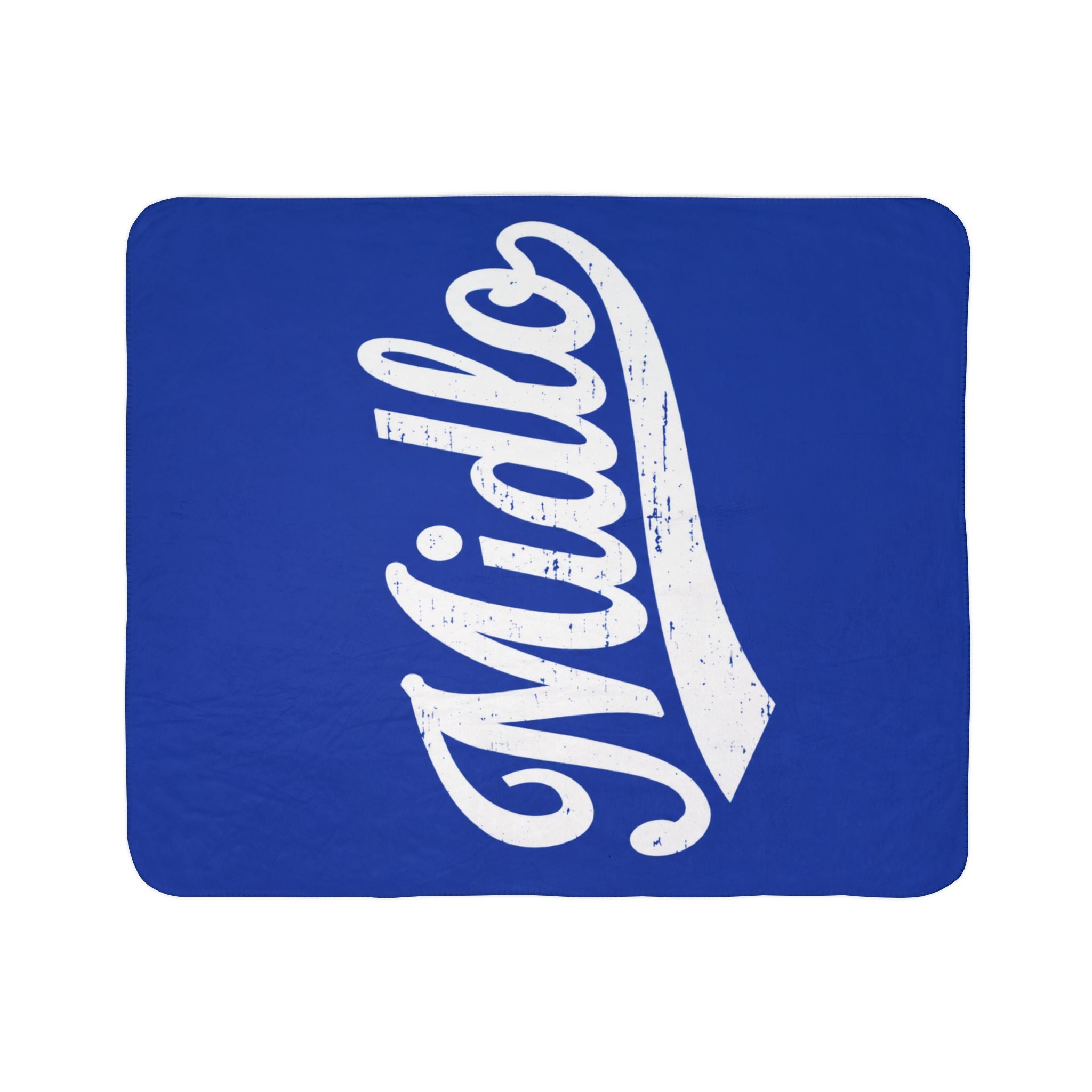 Midlo Script Sherpa Blanket