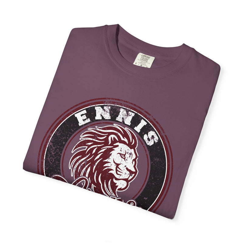 Ennis Lions Vintage Mascot Comfort Colors T-Shirt