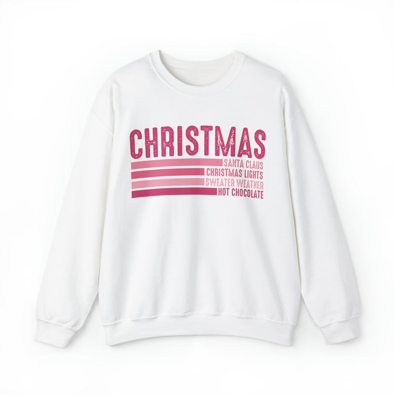 Pink Christmas List Sweatshirt