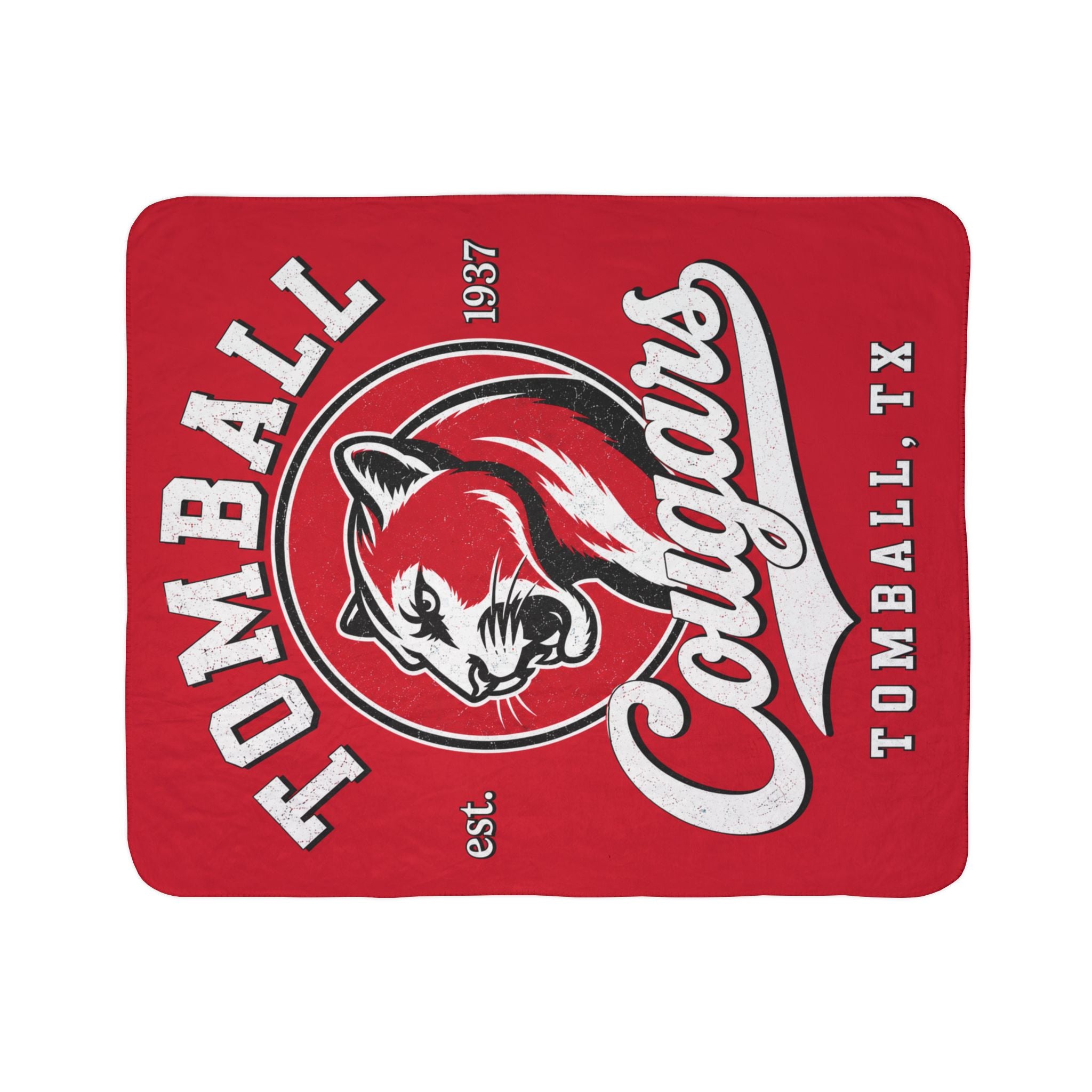 Tomball Cougars Sherpa Blanket
