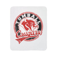 Tomball Cougars Vintage Mascots Sherpa Blanket