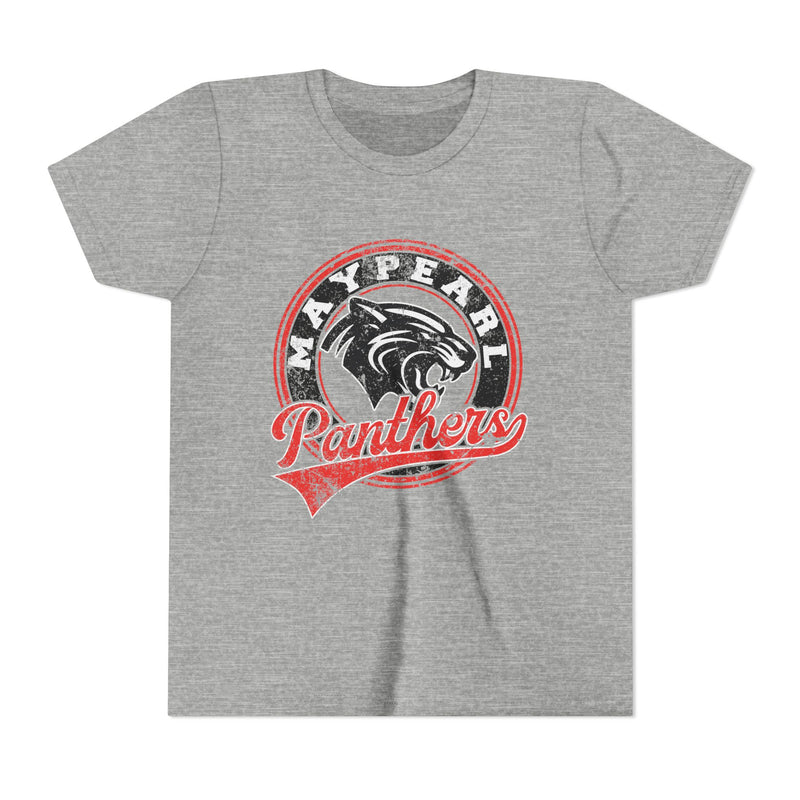 YOUTH Maypearl Panthers Vintage Mascot Bella Canvas T-Shirt