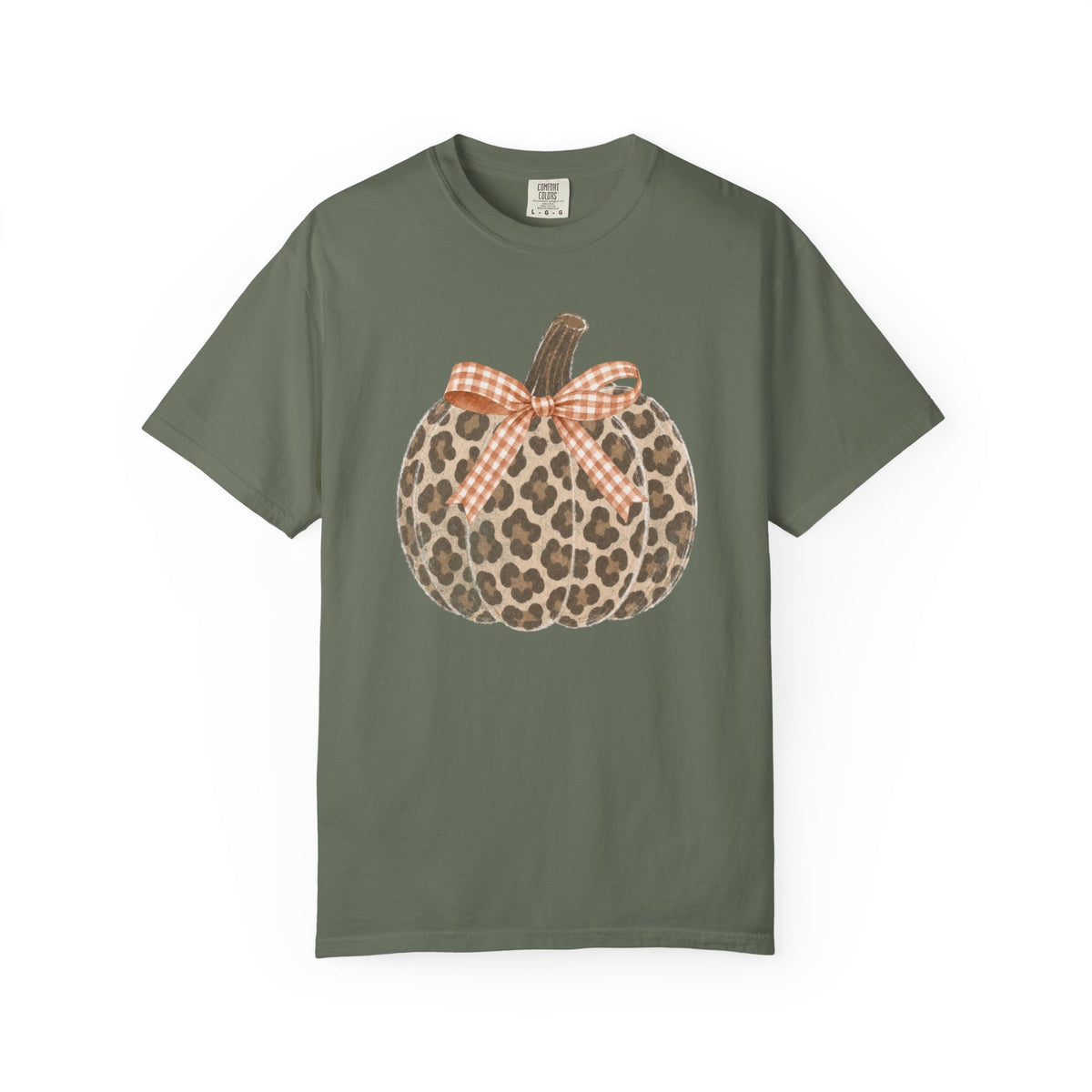 Leopard Pumpkin Comfort Colors T-shirt