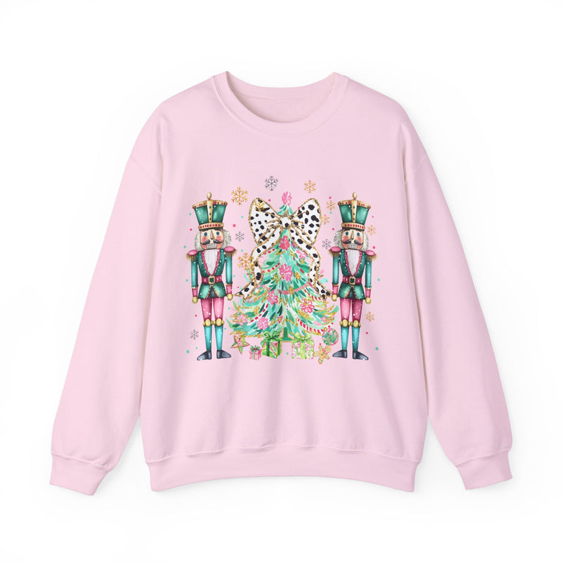 Preppy Nutcrackers with Christmas Tree Sweatshirt