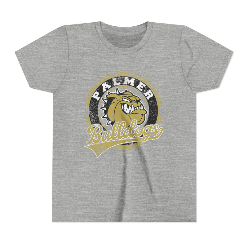YOUTH Palmer Bulldogs Vintage Mascot Bella Canvas T-Shirt
