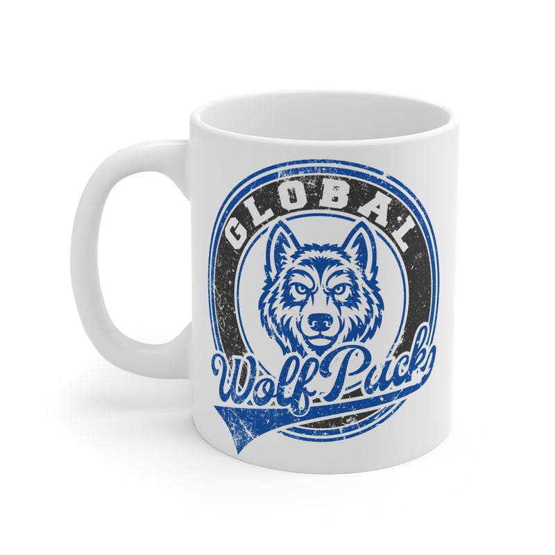 Global Wolf Pack Vintage Mascot Mug