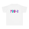 YOUTH Pre-K Heart Font Comfort Colors Tee