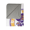 Granbury Pirates Vintage Mascots Sherpa Blanket in White