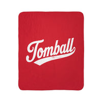 Tomball Script Sherpa Blanket
