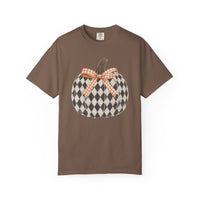 Checkered Pumpkin Comfort Colors T-shirt