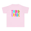 YOUTH Third Grade Neon Font Comfort Colors Tee