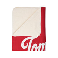 Tomball Script Sherpa Blanket