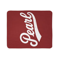 Pearl Script Sherpa Blanket