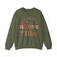 Neutral Oh Come Let Us Adore Him Sweatshirt