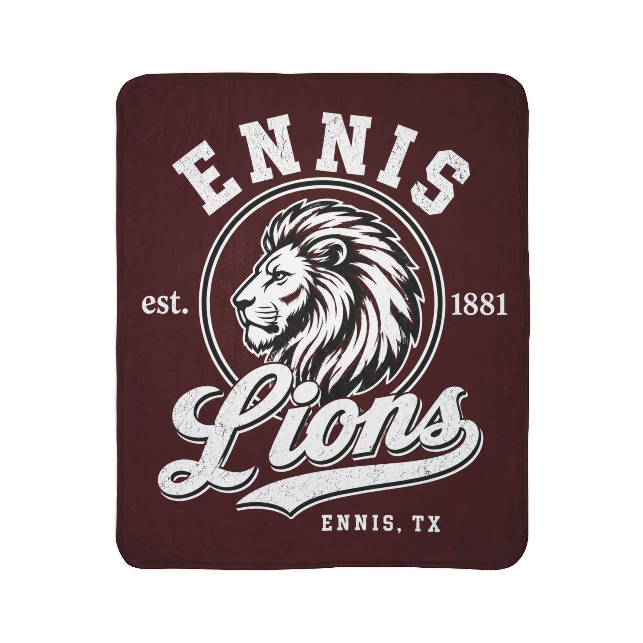 Ennis Lions Sherpa Blanket