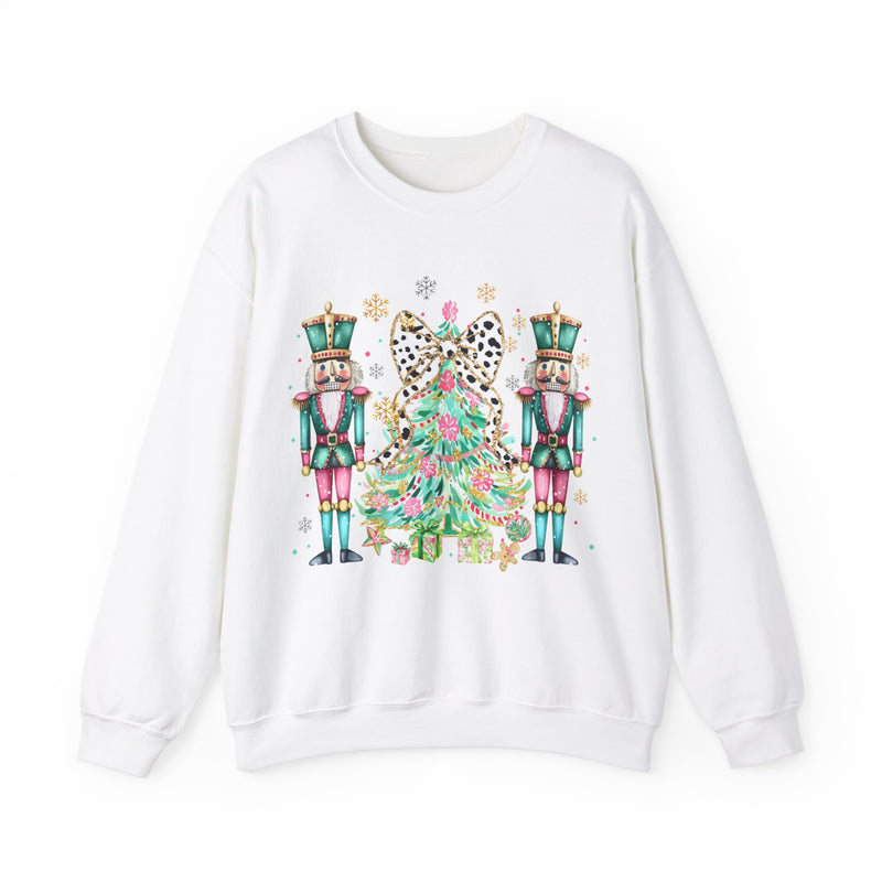 Preppy Nutcrackers with Christmas Tree Sweatshirt