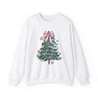 Oh Come Let Us Adore Him Christmas Tree Sweatshirt