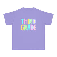 YOUTH Third Grade Pastel Font Comfort Colors Tee