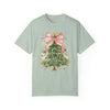 Preppy Christmas Tree Comfort Colors Tee