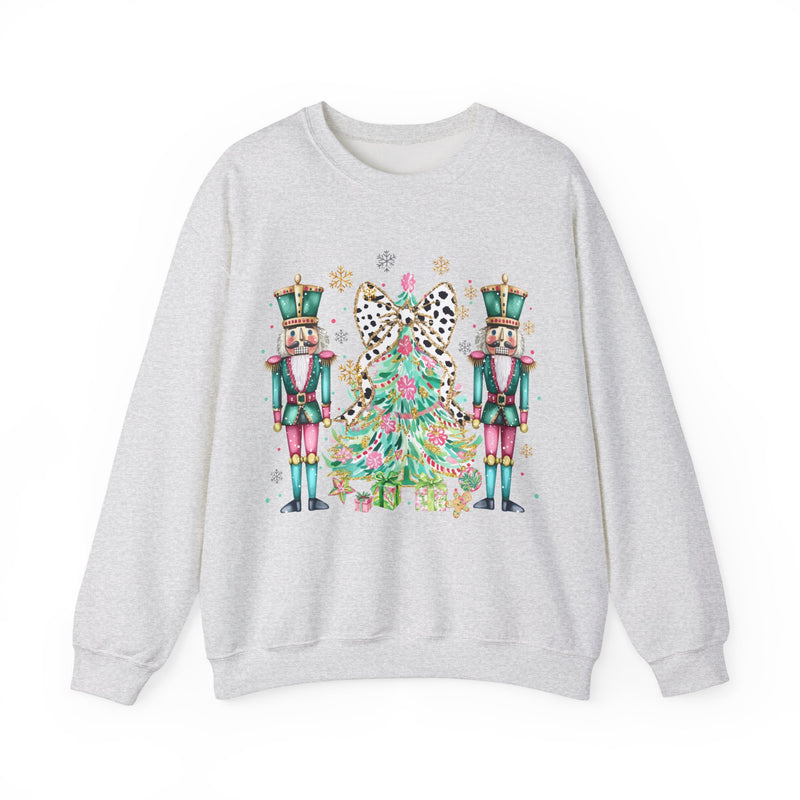 Preppy Nutcrackers with Christmas Tree Sweatshirt