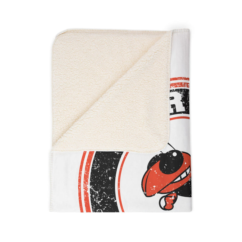 Ferris Yellowjackets Vintage Mascots Sherpa Blanket